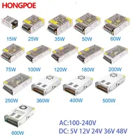 Switching Power Supply 5v 12v 24v 36v 48v 2A 5A 10A 15A 20A 30A15w-500w AC To 110/220v DC Transformer LED Strip Switch Driver