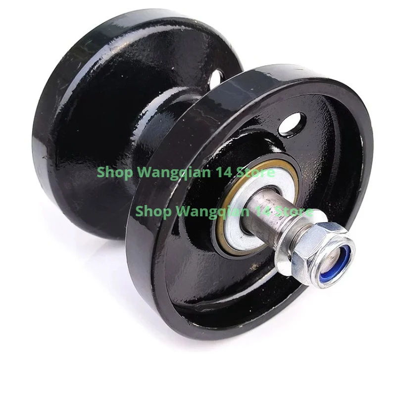 Track Support Roller With Bearing Shaft Track Rotary Tiller Spare Parts Diameter 150mm 160mm