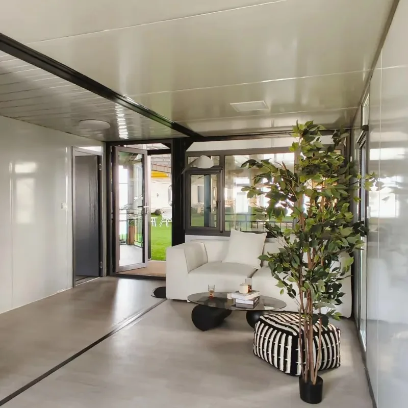 Customized Mobile 20ft 30ft 40ft 2 3 4 5 6 Bedroom Folding Expandable Tiny House Prefabricated Container Homes Restaurant Traile