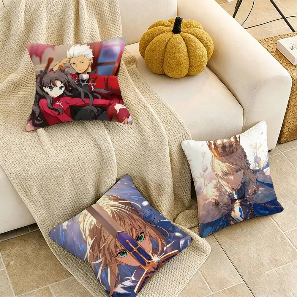 

F-Fate stay night Pillow Case Cushion Cover Throw Pillow Case For Car Sofa