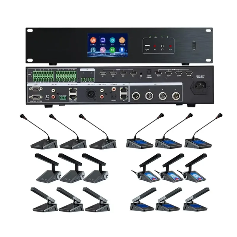 High End Conference System Wired Network Discussion Noise Cancelling Intelligent Gooseneck Microphone 3.5mm Suppliers
