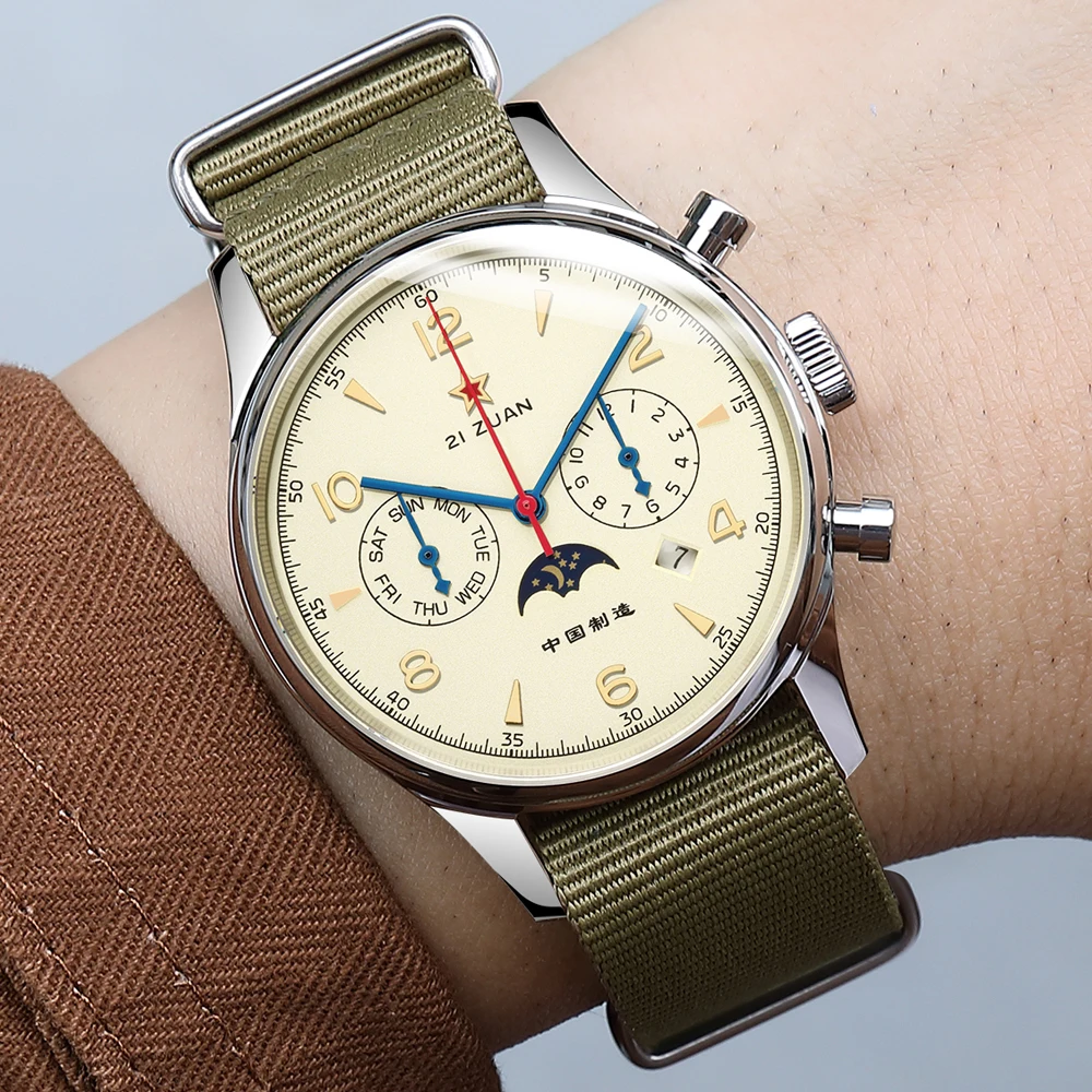 SEAKOSS Pilot herenhorloge Aut - Chronograph Mechanical Watch Seagull 1963 recensie en prijs