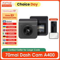 70mai A400 Dash Cam Reimagined DVR 1440P HD Dual Loop Recording Night Vision 70mai A400 24H Parking Mode App Control