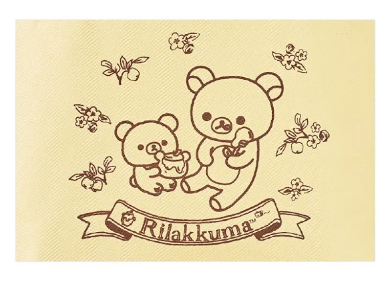 Rilakkuma漫画ベアランチバッグ子供用、女性用ハンドバッグ、スクールガール、防水、トップハンドル、ピクニックフードバッグ、かわいい、女性用