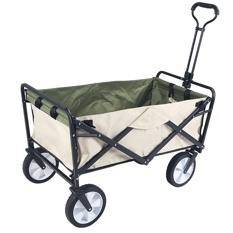 

Custom Outdoor Camping Multipurpose Durable Beach Trolley Cart Collapsible Wagon