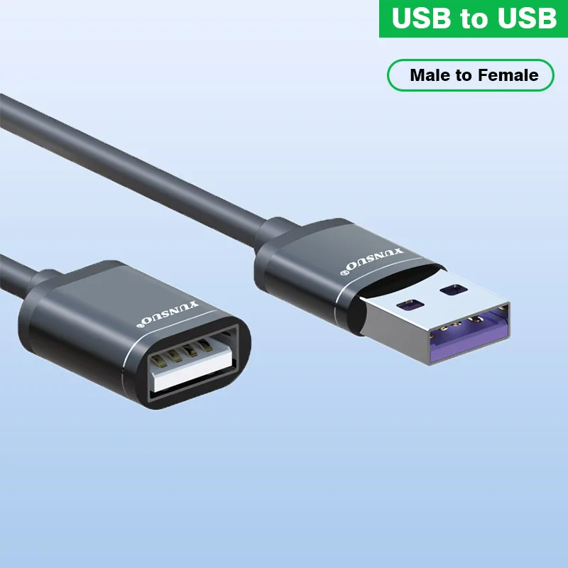 High-speed Usb Male To Usb Female Ultra Short 0.1 M 2 M 3 M 5 M Lengthened Transfer Extension Data Cable Charging Cable Cable