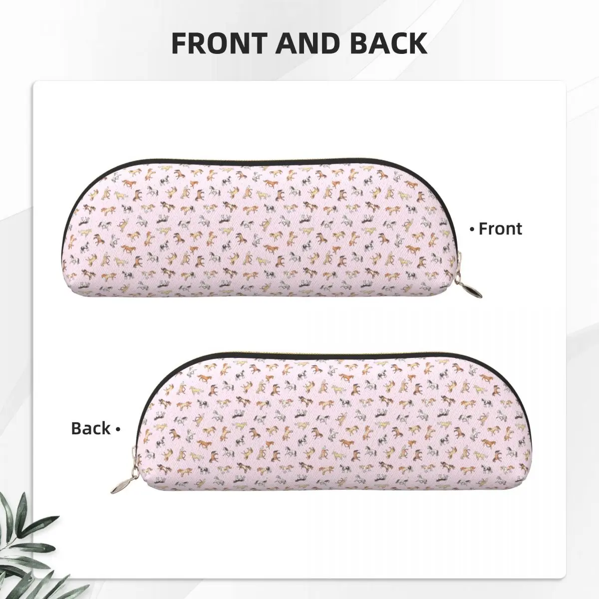 벚꽃 연필 케이스에 얼룩진 말 흩어진 연필 주머니 보관 문구 용품 펜 상자 Studen 용 연필 가방