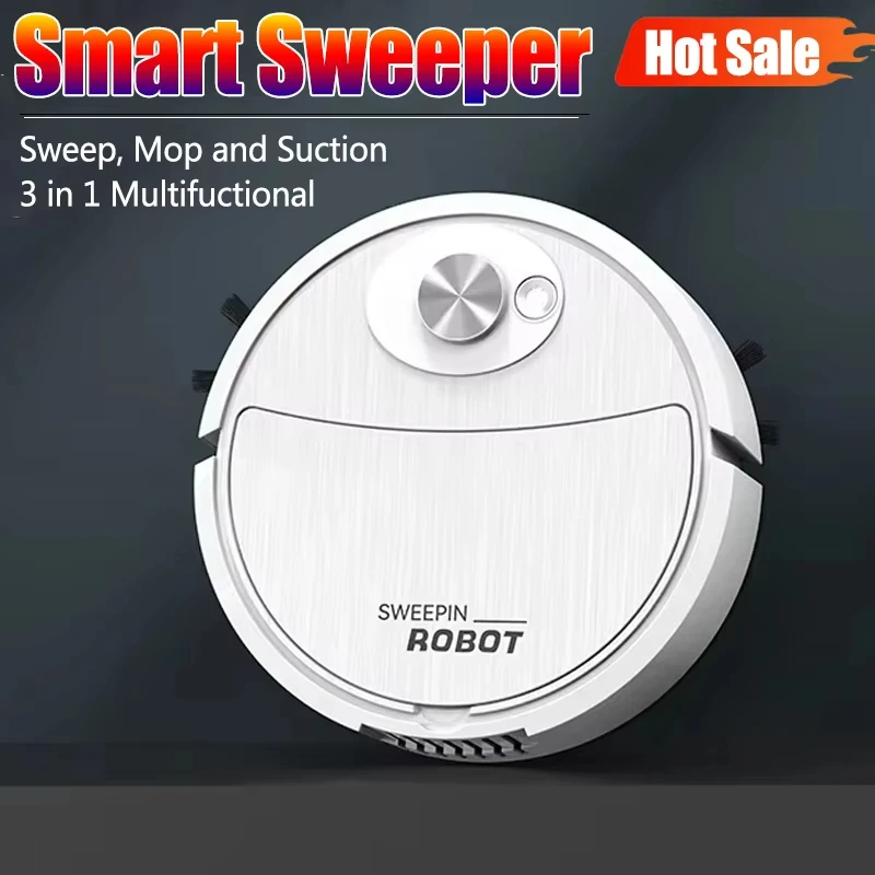 3 In 1 Smart Sweeping Robot Home Mini Sweeper Sweeping and Vacuuming Wireless Vacuum Cleaner Sweeping Robots For Home Use