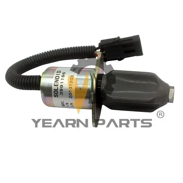 YearnParts ® Stop Solenoid 3991196 9073747 24V for Liebherr Excavator R914 + Cummins Engine