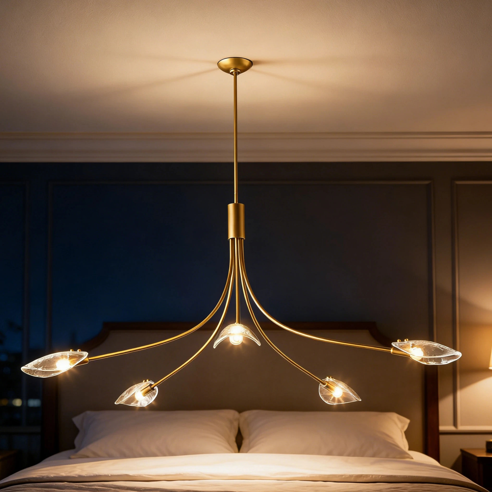 

Современная стеклянная люстра-светильник для потолка, элегантное внутреннее освещение для гостиной, столовой, спальни, роскошная лампа для декора комнаты