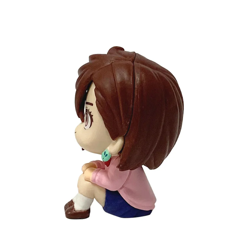 New Big-Head Chibi Ayase Momo/Okarun - Romantic Couple Set from Anime "Dandadan" | Articulated Figure Model, Perfect Gift