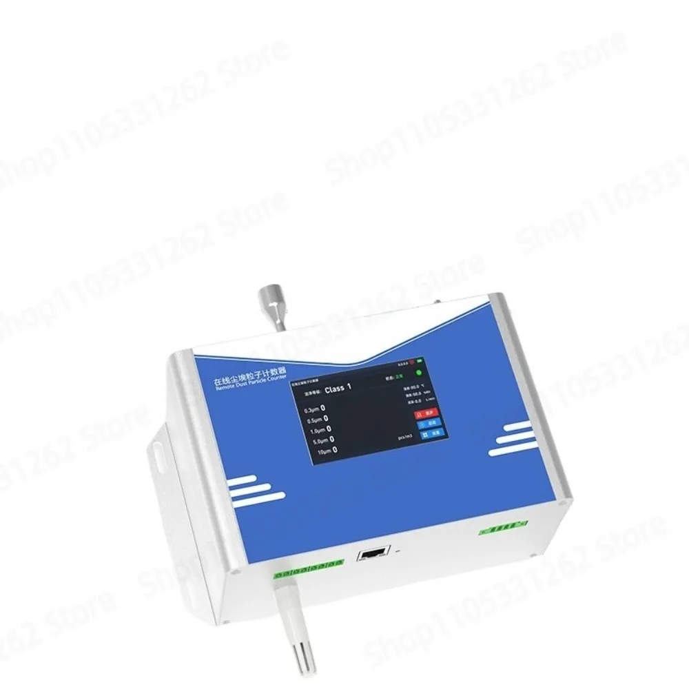 Online Dust Particle Counter Cleanroom Cleanliness Monitoring Detector 28.3L Air Dust Concentration Testing Instrument