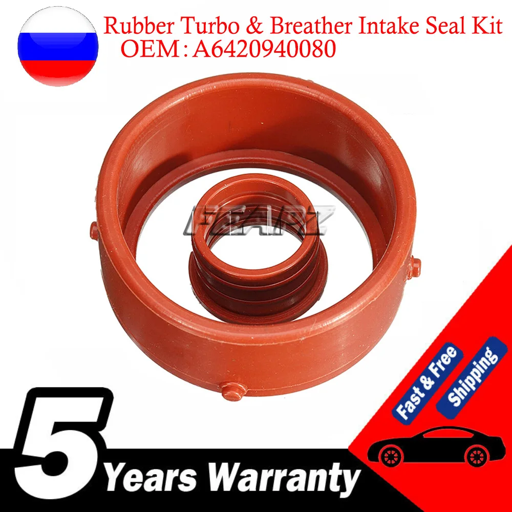 Auto Rubber Turbo & Breather Intake Seal Kit For Mercedes-Benz OM642 Seal Kit A6420940080 Seal Kit Pistons Car Accesories