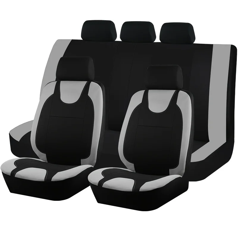 9pcs Set, Car Seat Covers, Made of Mesh Material, with Universal Car Seat Cushions for All Seasons to Protect The Seats