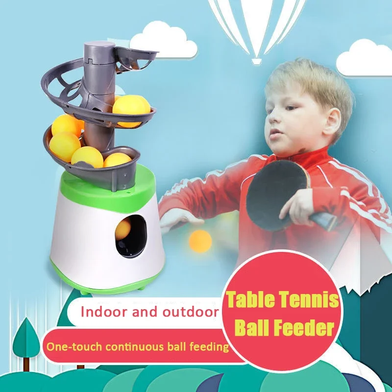 Table Tennis Automatic Ball Feeder Robot Service Pitching Machine Household Single Launcher Accompanying Exerciser Portable Toy