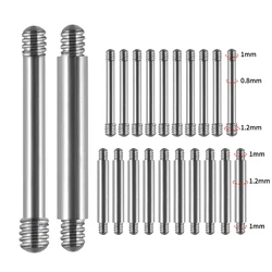 Dreamlee 10Pcs Surgical Steel 20g 16g 6mm Threaded Barbell Replacement Accessories For Earring Helix Tragus Lip Stud Piercing