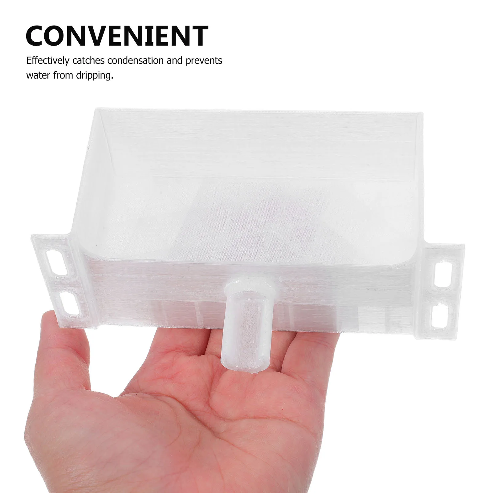 

Drip Pan for Air Conditioners 5.3x2.2x2inch External Unit Water Catcher Plate Keeps Area Dry Easy Installation Design