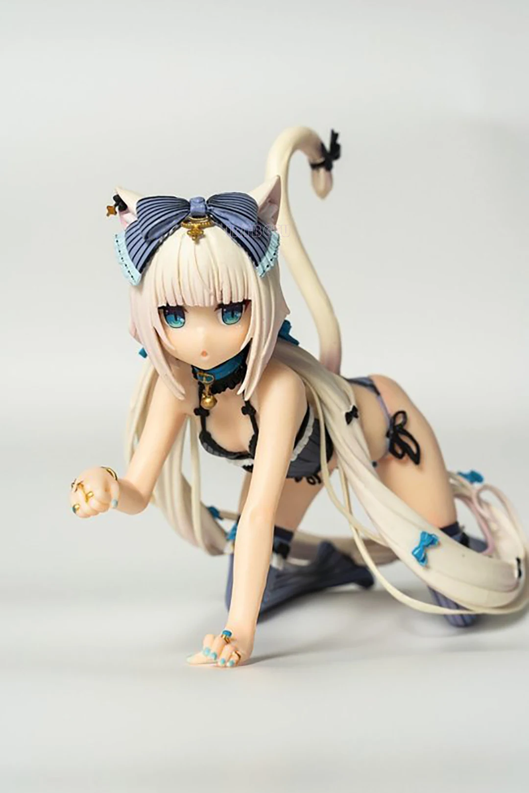 L23cm Nekopara Chocola vanilla Swimming Ver Complete Figure Anime Figure PVC Game Action Figure Toy Game Collectible Model Doll