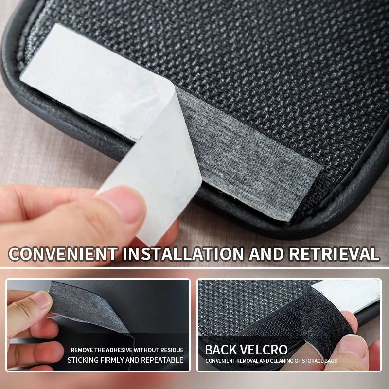 Car storage box stick anyplace console seat seam and back car supplies practical and good items car interior decoration storage