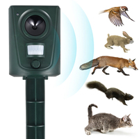 Animal Repeller Outdoor Ultrasonic Repellent New Sensor Garden Pest Mouse Fox Cat Dog Bat Repellent Animals Deterrent Scarer New