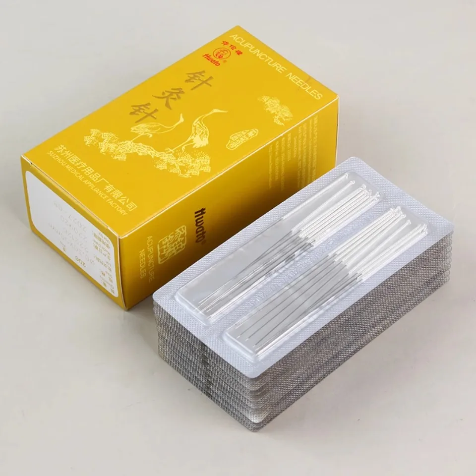 3 boxes *200pcs/box Hwato Acupuncture Reusable beauty massage Silver needle