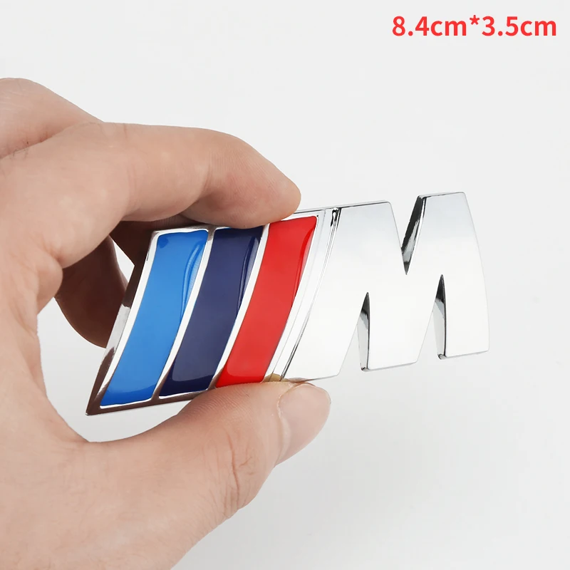 1pcs Car Front Grille Badge Emblem Grill For Performance M BMW E34 E36 E60 E90 E46 E39 E70 F10 F20 F30 X5 X6 X1 M3 M5 M6 F01 F02