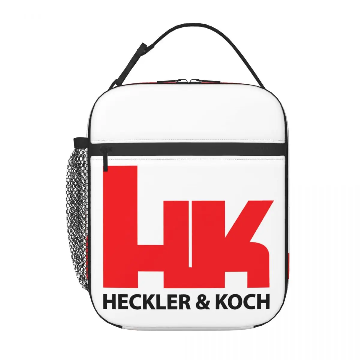 Custom HK Heckler Firearms Koch Insulated Lunch Bag for Outdoor Picnic Resuable Cooler Thermal Lunch Box Women Children