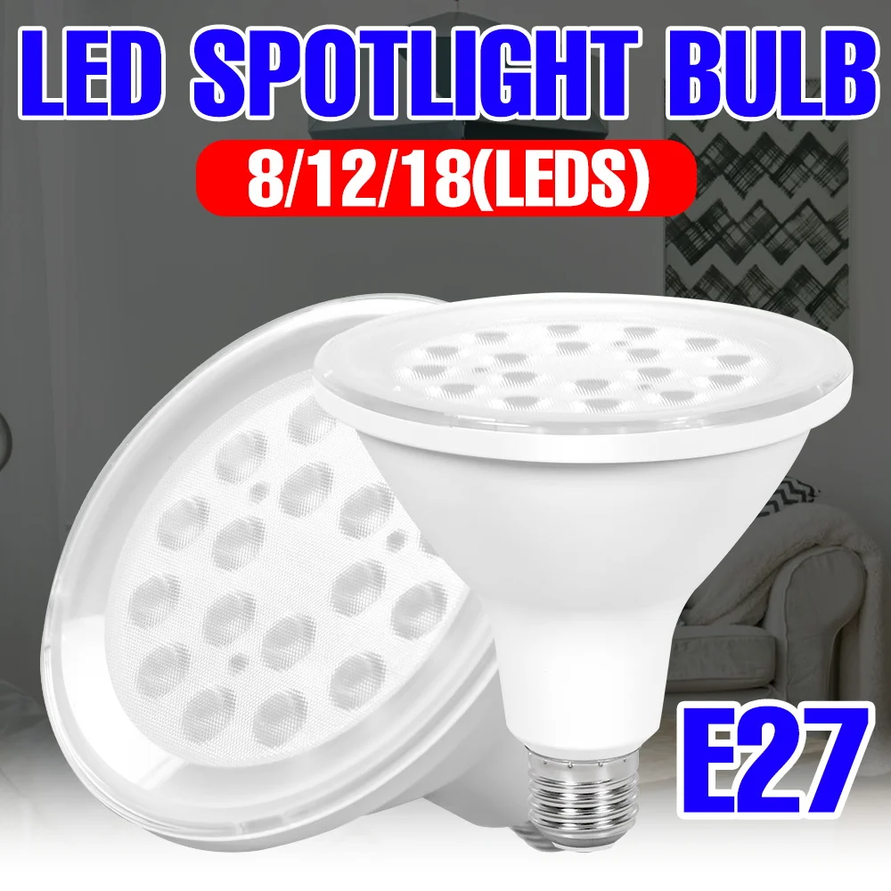 35W LED Light Bulb Indoor High Brightness Spotlight E27 Ceiling Bulbs 100-277V Bedroom Kitchen Home Decorative Lighting 10W 15W