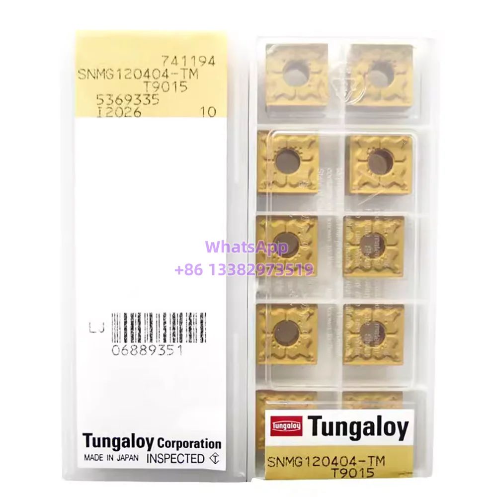 

TUNGALOY SNMG120404 SNMG120408 SNMG190616 SNMG090304 SNMG090308 NS9530 T9015 T9025 T9115 T9125 Carbide Insert SNMG Inserts