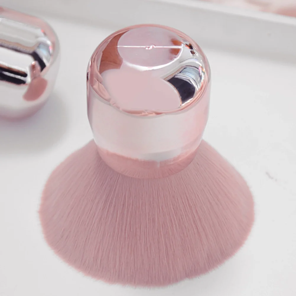 Pink Makeup Brush Tool Powder Foundation Loose Face Mushroom Shape Blusher Tools