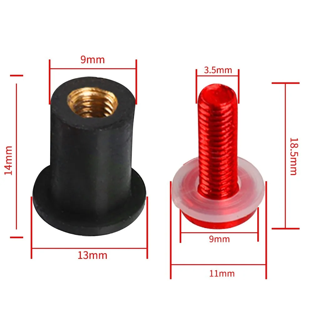 M5 Windshield Bolt Windscreen Mounting Screw Washer Nut For Kawasaki Z1000 Z1000SX ZX1000 NINJA 1000 KLZ1000 VERSYS 2011-2019