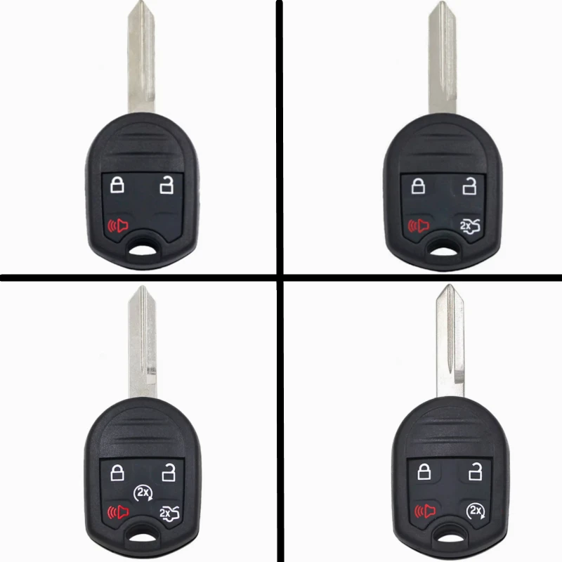 

FLYBETTTER OEM 10Pcs Replacement Key Case Transponder Key Shell For Ford Edge Explorer Ranger Expedition Mustang Escape Taurus