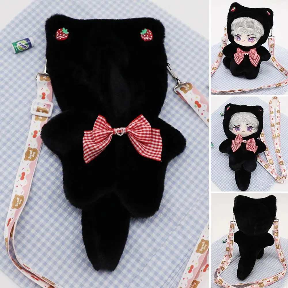 20cm Cotton Doll Clothes Bodysuit Mini Doll Clothes Cartoon Rabbit Bag For Cotton Stuffed Doll Toys Accessories Idol Doll Outfit