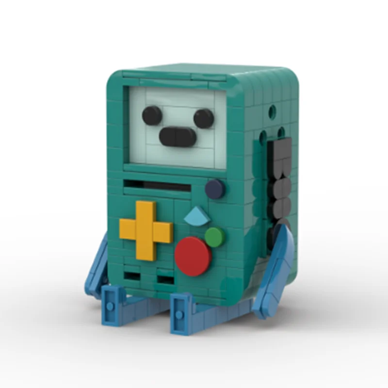 Moc 전자 게임기 BMO Beemo 만화 모델 빌딩 블록 조립 브릭, 소년 장난감, 어린이 크리스마스 선물, 253 개