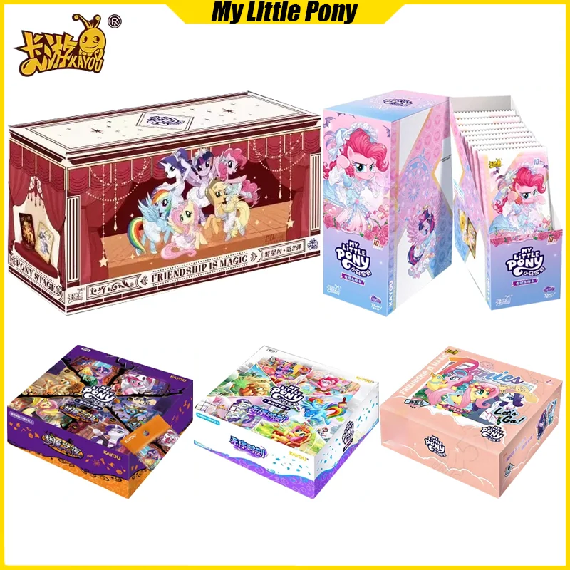 

KAYOU 9-10 карты My Little Pony, коллекционные карты аниме, семейная коробка, настольные игры, игрушки, подарки на день рождения для мальчиков и девочек