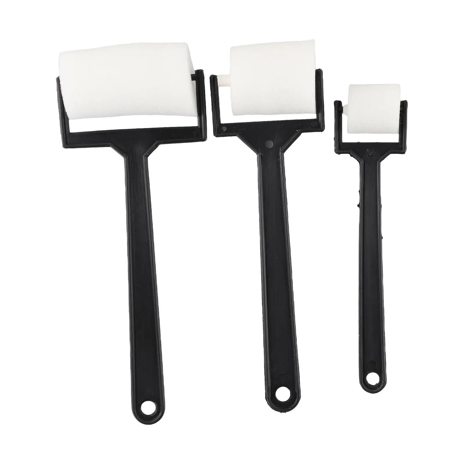 3/6pcs Sponge Rollers Brush To Paint Color Craft Tool White Sponge Brush Foam Painting For Children Draw DIY