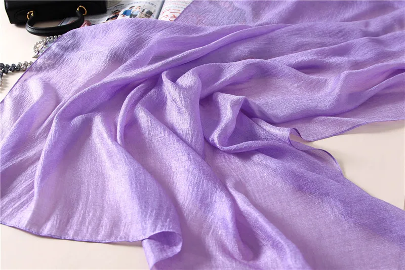 2023 luxus Marke Frauen Mode Schal Plain Solide Seide Leinen Schals Schals Sommer Dame Bandanas Pashmina Foulard Hijab 180*90 cm – Detail 9