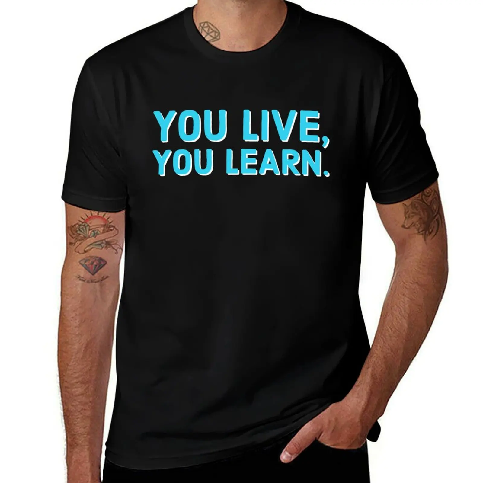 You Live, You Learn Lyrics T-Shirt Daily Casual Short Sleeve Tee Shirt T-Shirt