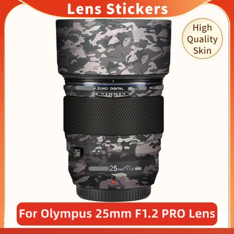 For Olympus M.Zuiko Digital ED 25mm F1.2 Pro Anti-Scratch Camera Lens Sticker Coat Wrap Protective Film Body Protector Skin