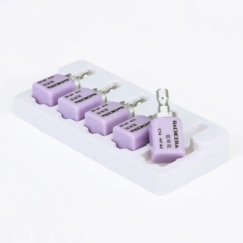 Dental All Porcelain Denture Glass Ceramic Block Blue Rhino Porcelain C14 Chairside Restoration Porcelain Block CAD/CAM Cutting