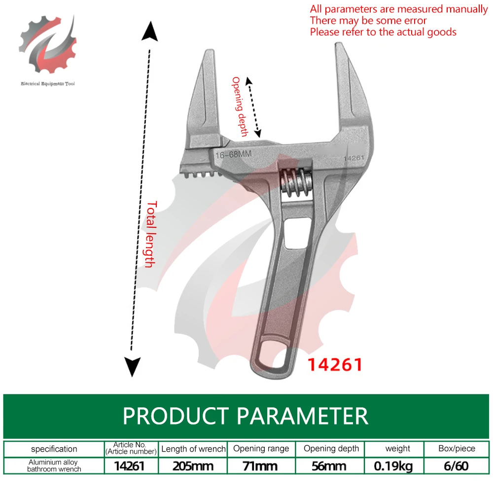 6/8/12Inch Adjustable Wrench Universal Spanner Steel Adjustable Wrench Stainless Steel Universal Spanner Mini Nut Key Hand Tools