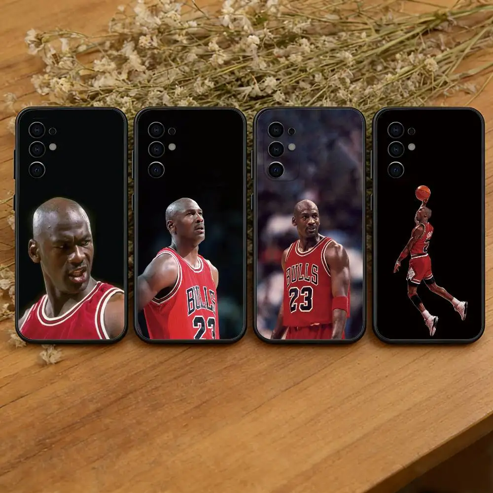 

Basketball michael J-jordan Phone Case For Samsung S25,S24,S21,S22,S23,S30,Ultra,S20,Plus,Fe,Soft Silicone Black Cover