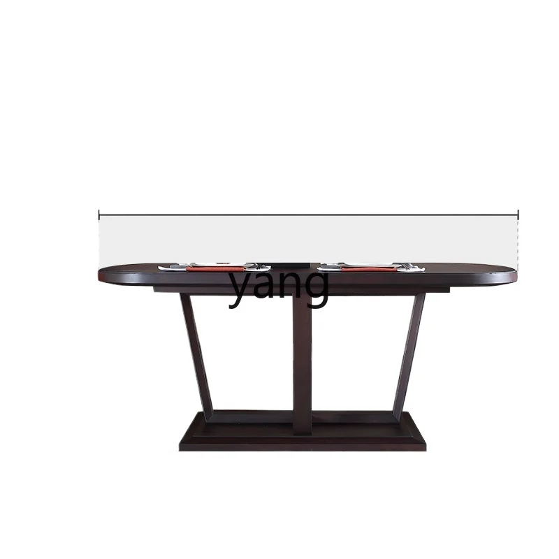 

CX modern minimalist new Chinese long dining table 1.6 meters oval table