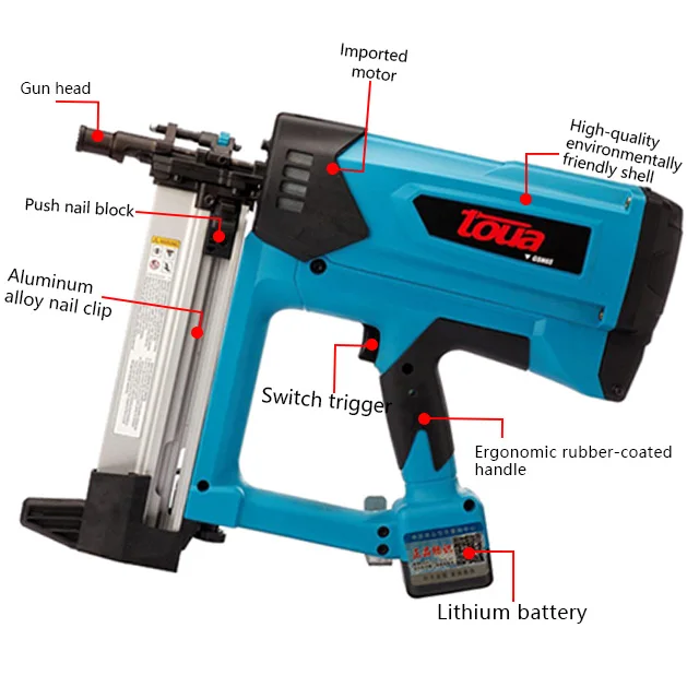 Toua GSN 65 gas powered nail gun pneumatic nailer adjustable power tools