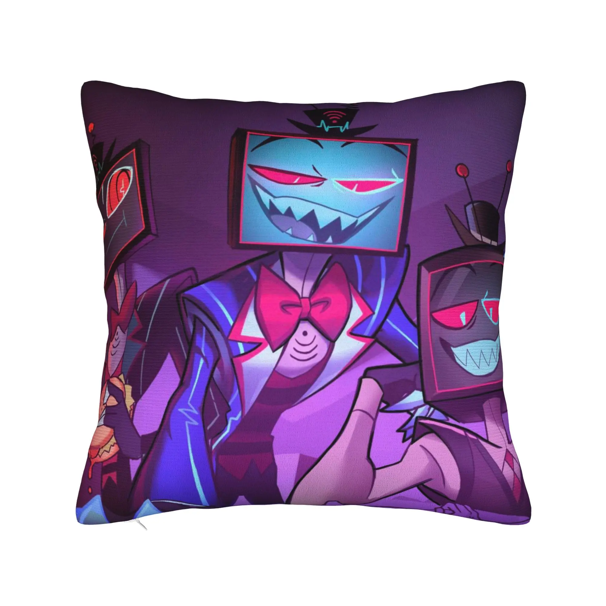 Hazbins Hoteling Vox Solo Metal Pillow Case  Comfy Pillow Cover Fashion Pillowcases For Sofa Couch Bed Living Room