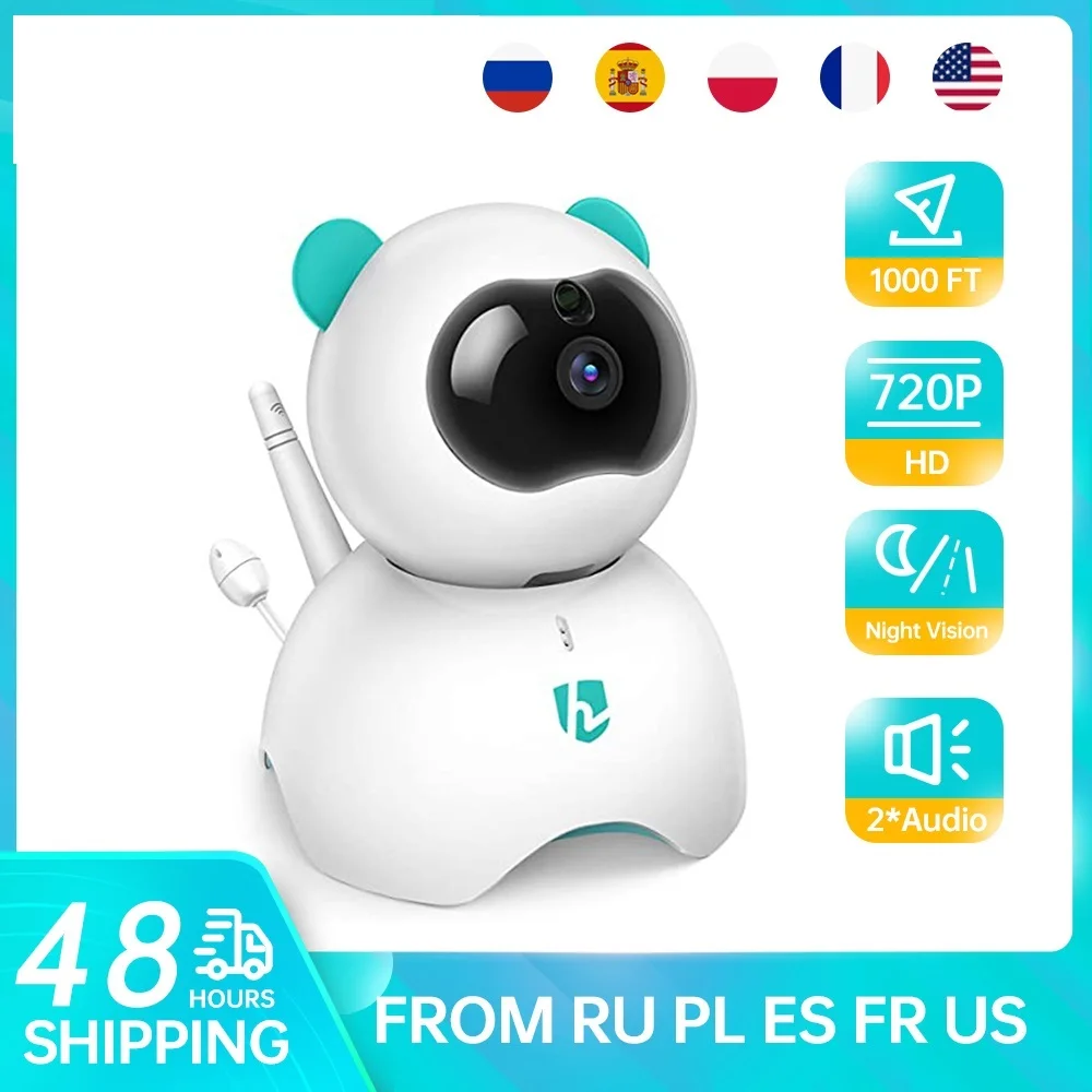 Go! HM13C Extra Camera 720p HD PTZ Function Security Camera Night Vision Only Compatible with HM136 Baby Monitor Cam