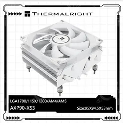 Thermalright AXP90-X53 Low Profile CPU Air Cooler 53mm Height With 92mm PWM Cooling Fan for AMD AM4 Intel 115X 1200