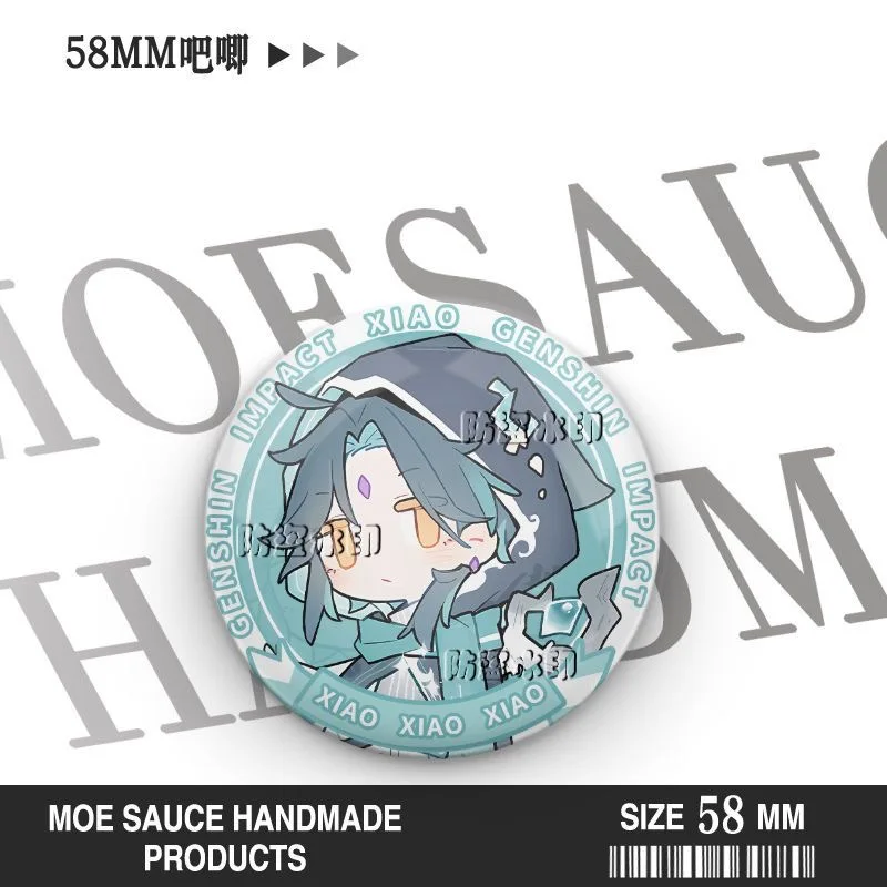 جينشين تأثير ماندريل مبعثر تشونغ لي ويندي الجوز لطيف Fellow التسلل الدخن تأثيري شارة الليزر بروش دبوس #4