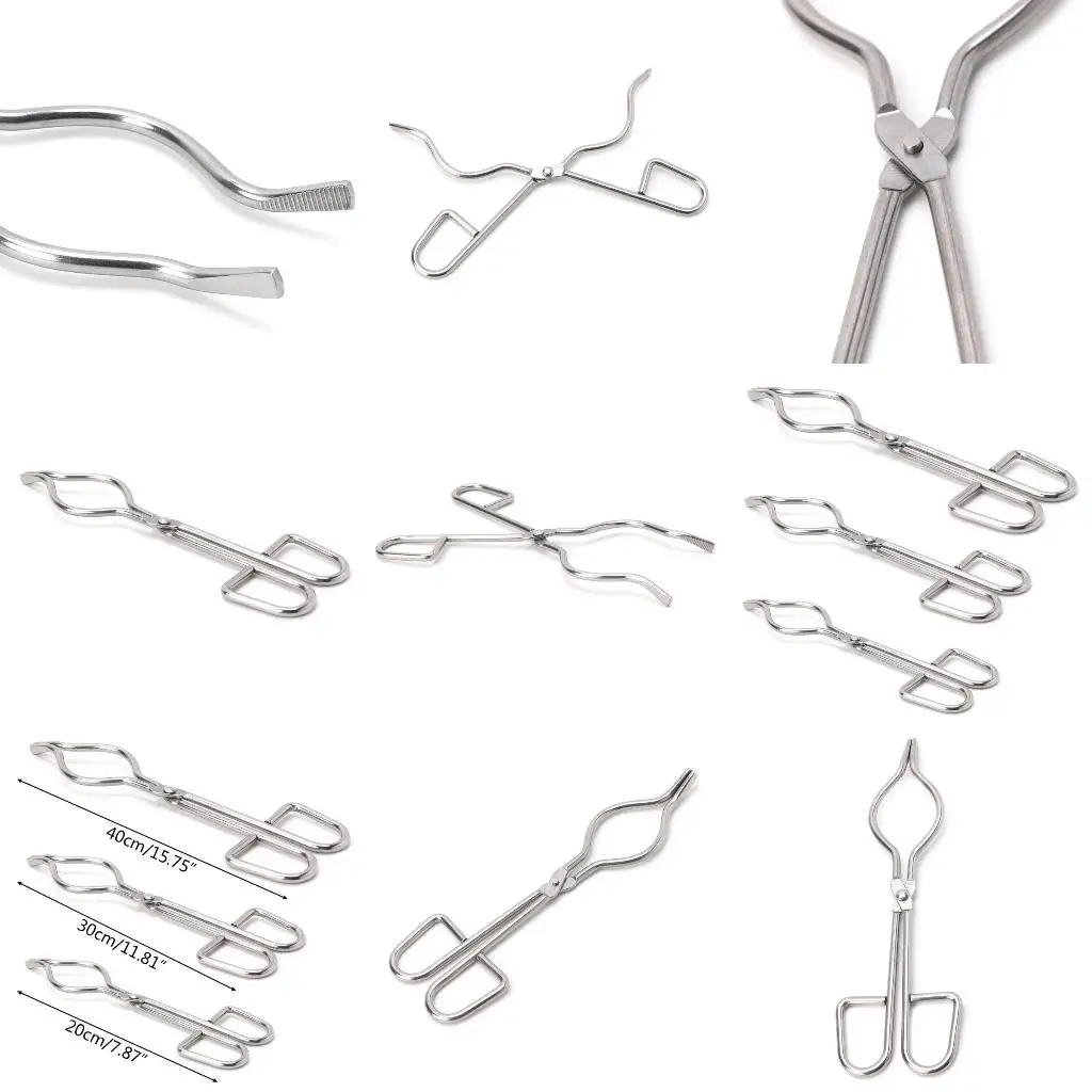  Professional Grade Stainless Steel Crucible Tongs  Melting Plier Holder