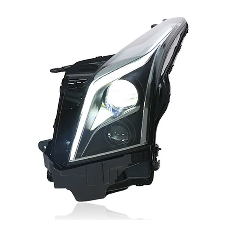 سيارة LED المصابيح الأمامية مع الضوء الخلفي لكاديلاك ATS 2014-2017 اكسسوارات تعديل Led DRL بدوره أضواء الإشارة كشافات الجمعية